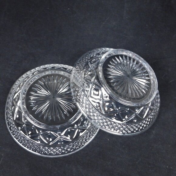 2 Imperial Glass Cape Cod Clear Flared Bowl 6.75" Pressed Cereal Soup Serving - Picture 11 of 12